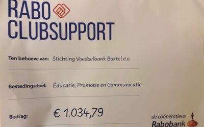 Bedankt voor jullie stem tijdens Rabo ClubSupport!